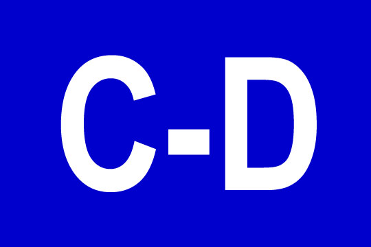 c through d