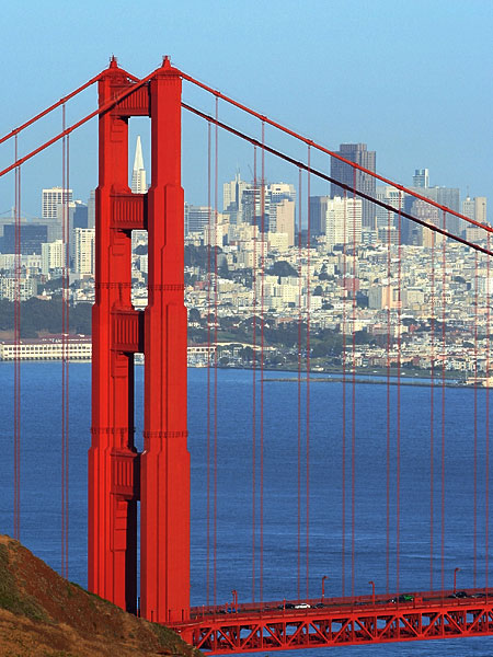 Golden Gate Bridge portal to San Francisco