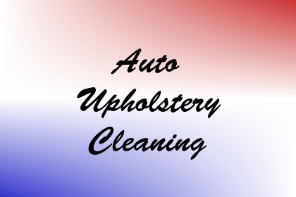 Auto Upholstery Cleaning Image