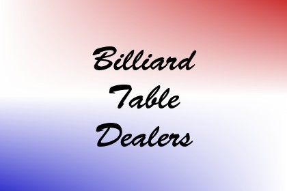 Billiard Table Dealers Image