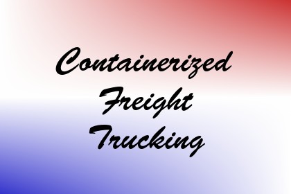 Containerized Freight Trucking Image