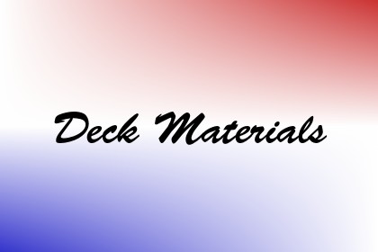 Deck Materials Image
