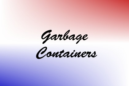 Garbage Containers Image