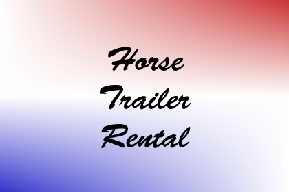 Horse Trailer Rental Image
