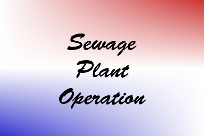 Sewage Plant Operation Image