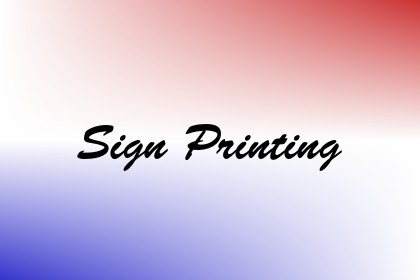 Sign Printing Image