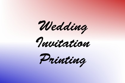 Wedding Invitation Printing Image