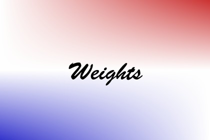 Weights Image
