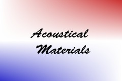 Acoustical Materials
