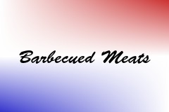 Barbecued Meats