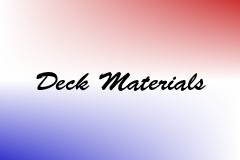 Deck Materials