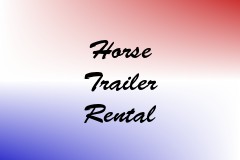 Horse Trailer Rental