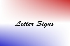 Letter Signs