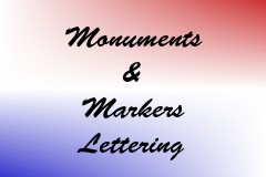 Monuments & Markers Lettering