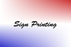 Sign Printing