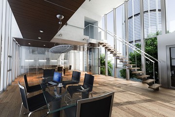 an office loft