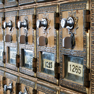 vintage post office boxes
