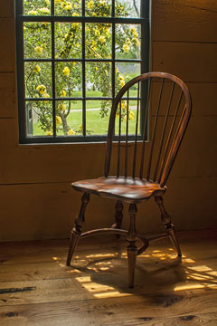 an antique windsor chair